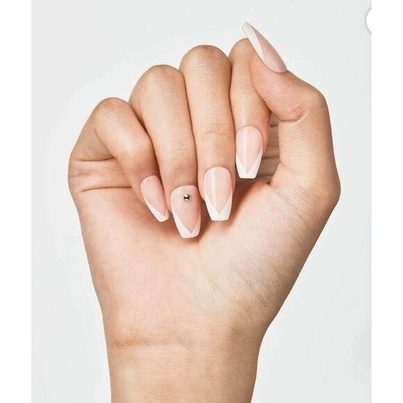 New in packaging Kiss imPRESS Medium Press-On Manicure Nails, So French - Picture 3 of 7